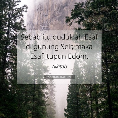 Kejadian 36:8 Ayat Alkitab Dijelaskan