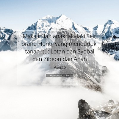 Kejadian 36:20 Ayat Alkitab Dijelaskan