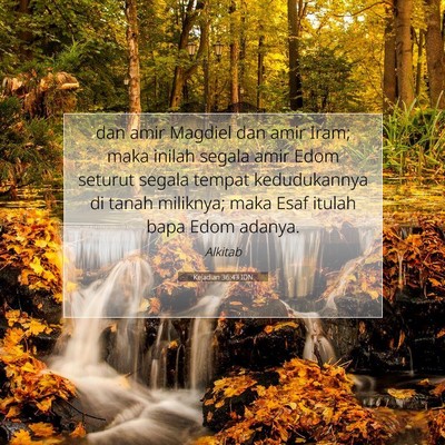 Kejadian 36:43 Ayat Alkitab Dijelaskan