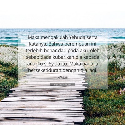 Kejadian 38:26 Ayat Alkitab Dijelaskan