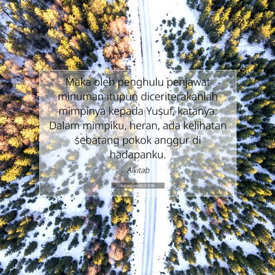 Kejadian 40:9 IDN Gambar Ayat Alkitab