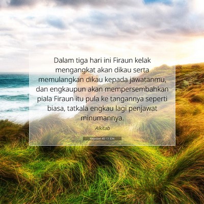 Kejadian 40:13 IDN Gambar Ayat Alkitab