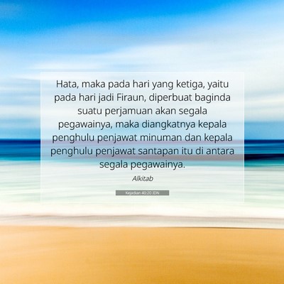 Kejadian 40:20 IDN Gambar Ayat Alkitab