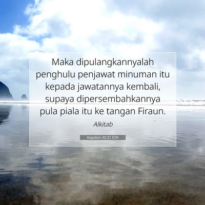 Kejadian 40:21 IDN Gambar Ayat Alkitab