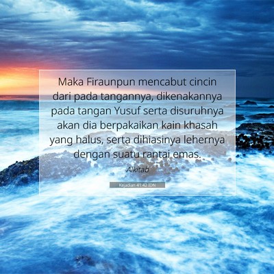 Kejadian 41:42 Ayat Alkitab Dijelaskan