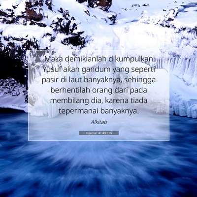 Kejadian 41:49 IDN Gambar Ayat Alkitab