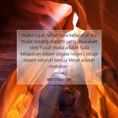 Kejadian 41:54 Ayat Alkitab Dijelaskan