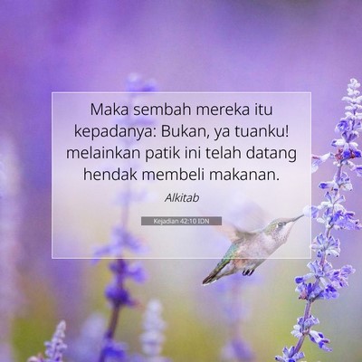 Kejadian 42:10 Ayat Alkitab Dijelaskan