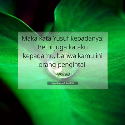 Kejadian 42:14 Ayat Alkitab Dijelaskan