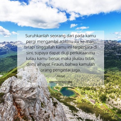 Kejadian 42:16 Ayat Alkitab Dijelaskan
