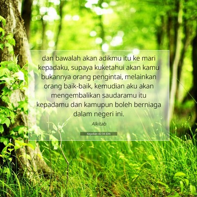 Kejadian 42:34 Ayat Alkitab Dijelaskan