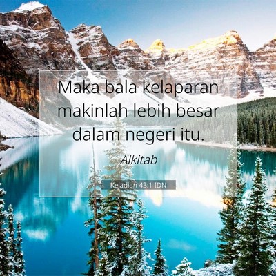 Kejadian 43:1 IDN Gambar Ayat Alkitab