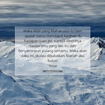 Kejadian 43:14 IDN Gambar Ayat Alkitab