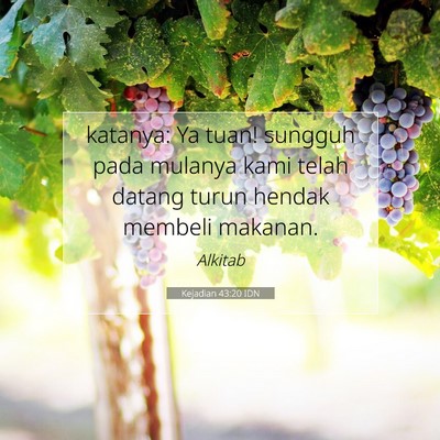 Kejadian 43:20 Ayat Alkitab Dijelaskan