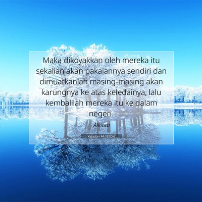 Kejadian 44:13 Ayat Alkitab Dijelaskan