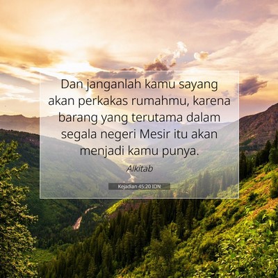 Kejadian 45:20 Ayat Alkitab Dijelaskan