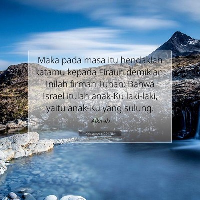 Keluaran 4:22 IDN Gambar Ayat Alkitab