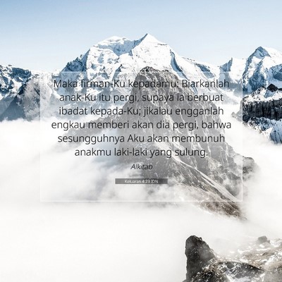 Keluaran 4:23 Ayat Alkitab Dijelaskan