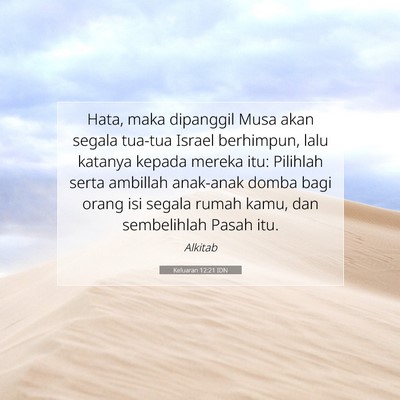 Keluaran 12:21 Ayat Alkitab Dijelaskan