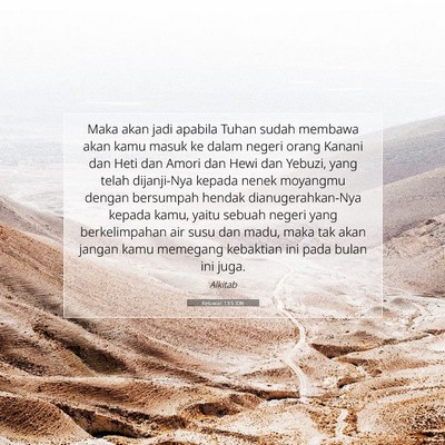 Keluaran 13:5 IDN Gambar Ayat Alkitab