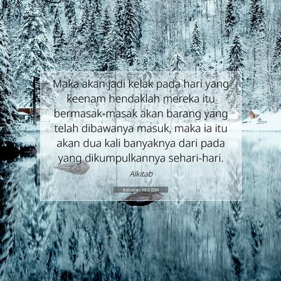 Keluaran 16:5 Ayat Alkitab Dijelaskan