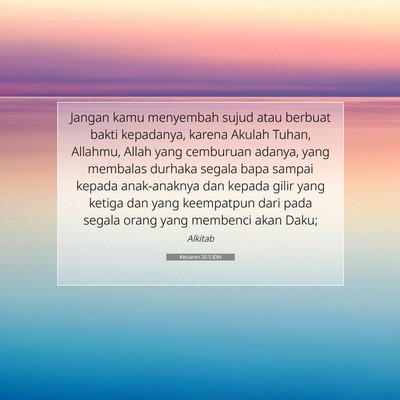 Keluaran 20:5 IDN Gambar Ayat Alkitab
