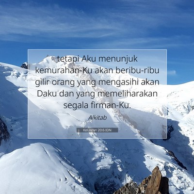 Keluaran 20:6 IDN Gambar Ayat Alkitab