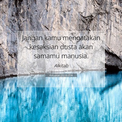 Keluaran 20:16 IDN Gambar Ayat Alkitab