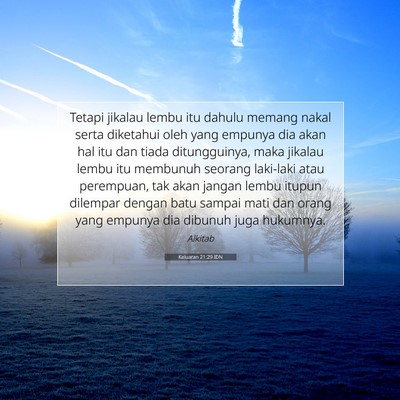 Keluaran 21:29 Ayat Alkitab Dijelaskan