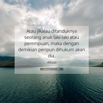 Keluaran 21:31 Ayat Alkitab Dijelaskan