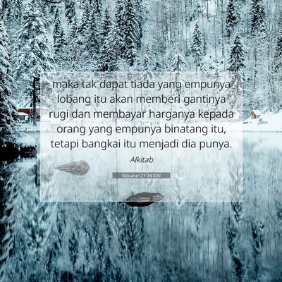Keluaran 21:34 Ayat Alkitab Dijelaskan