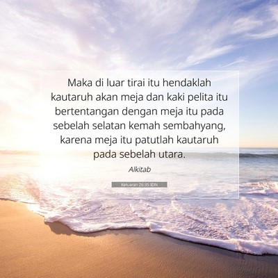 Keluaran 26:35 Ayat Alkitab Dijelaskan