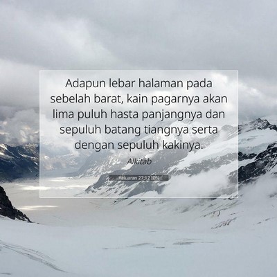 Keluaran 27:12 Ayat Alkitab Dijelaskan