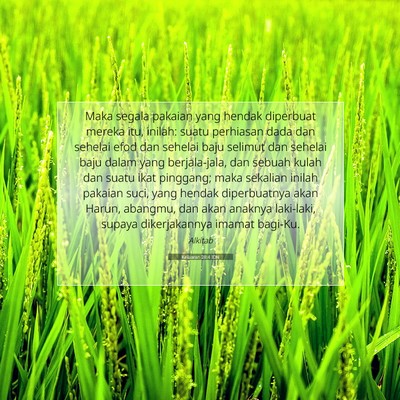 Keluaran 28:4 Ayat Alkitab Dijelaskan