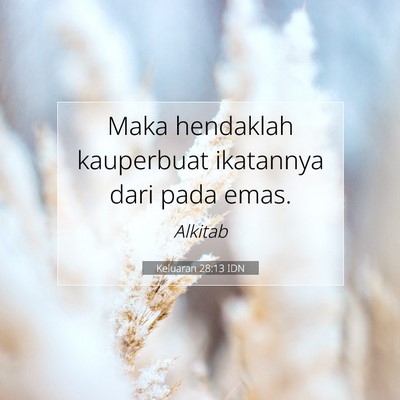 Keluaran 28:13 Ayat Alkitab Dijelaskan