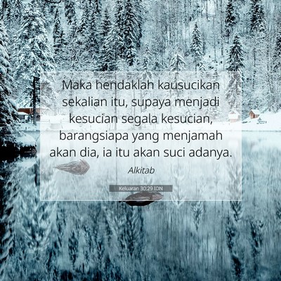 Keluaran 30:29 Ayat Alkitab Dijelaskan
