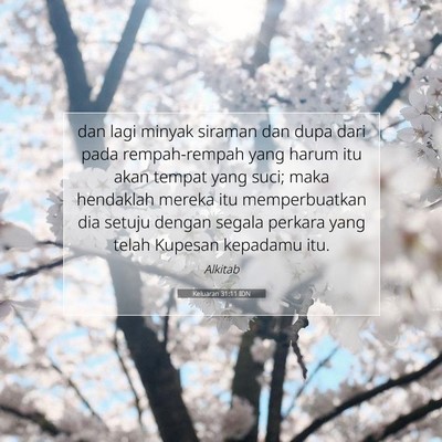 Keluaran 31:11 Ayat Alkitab Dijelaskan