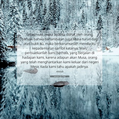 Keluaran 32:1 IDN Gambar Ayat Alkitab