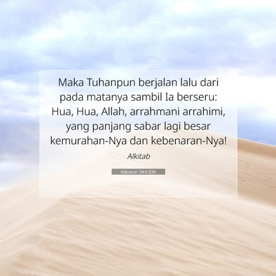 Keluaran 34:6 IDN Gambar Ayat Alkitab