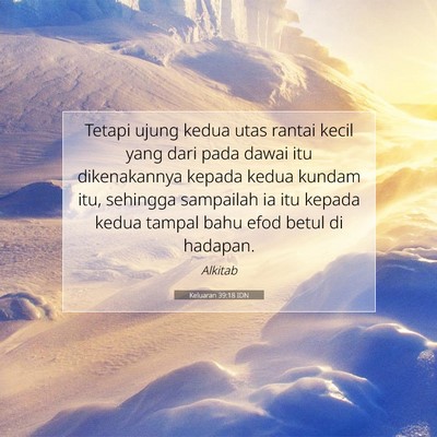 Keluaran 39:18 Ayat Alkitab Dijelaskan