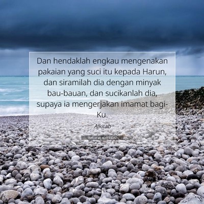 Keluaran 40:13 Ayat Alkitab Dijelaskan