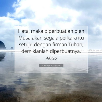 Keluaran 40:16 IDN Gambar Ayat Alkitab