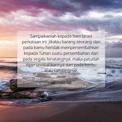 Imamat 1:2 Ayat Alkitab Dijelaskan