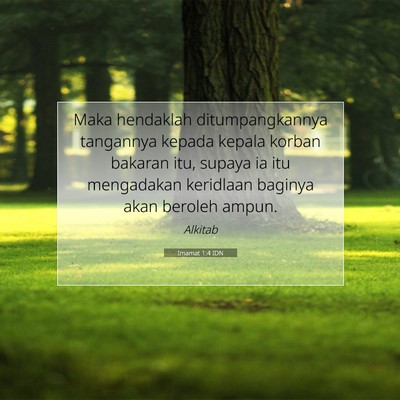 Imamat 1:4 Ayat Alkitab Dijelaskan