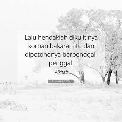 Imamat 1:6 Ayat Alkitab Dijelaskan