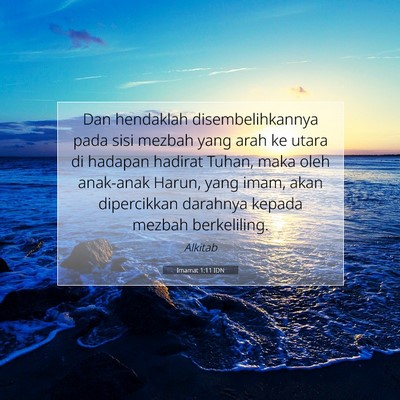 Imamat 1:11 Ayat Alkitab Dijelaskan