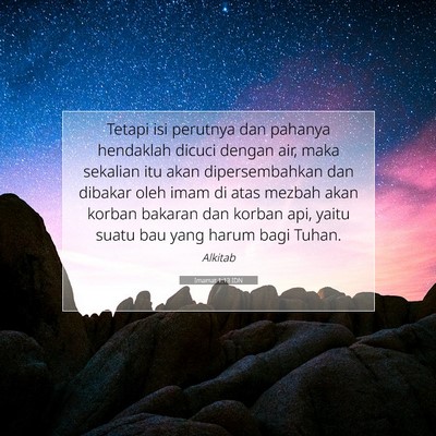 Imamat 1:13 Ayat Alkitab Dijelaskan