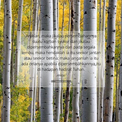 Imamat 3:1 IDN Gambar Ayat Alkitab