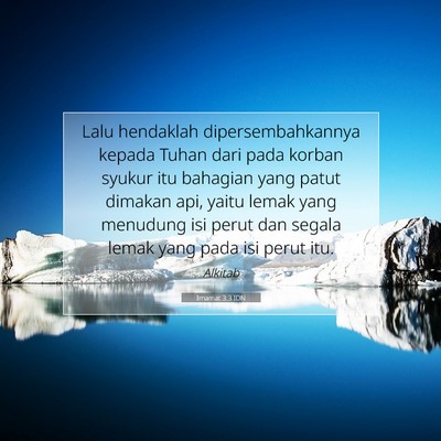 Imamat 3:3 Ayat Alkitab Dijelaskan