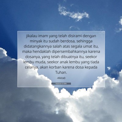 Imamat 4:3 Ayat Alkitab Dijelaskan